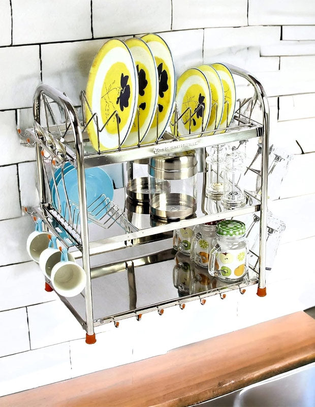 Steel Dish Rack | Plate Holder | Utensils Stand