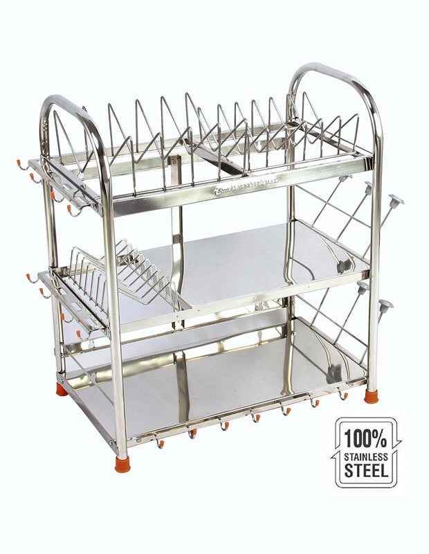 Steel Dish Rack | Plate Holder | Utensils Stand